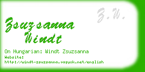 zsuzsanna windt business card